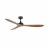 Ventilateur GOTLAND imit.noyer/noir moteur DC – Silencieux, été/hiver & télécommande