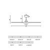 Ventilateur de Plafond HEYWOOD L – Faro – Bois Foncé, DC Silencieux, app TUYA et Télécommande