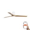 Ventilateur de Plafond HEYWOOD TUB L –Faro– Bois clair, DC Silencieux, Télécommande