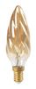 Flamme torsadée ambrée filament LED 4W E14 dimmable Girard Sudron