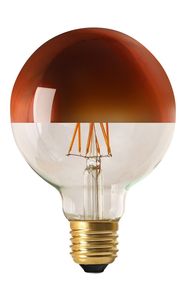 Globe calotte bronze filament LED 8W E27 Girard Sudron