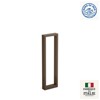 Borne rectangulaire profil aluminium IP66 ARKE 700 en marron bronze
