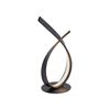 Lampe à poser LINDA avec variateur ruban Led spiralé finition Rouille