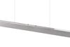 Suspension HELIOS barre Led réglable en hauteur Aluminium Alu brossé 28W