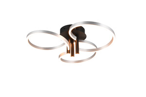 Plafonnier LED TRIO CARUSO 648110605 Ø65.5cm – Aluminium Brossé, Dimmable CCT