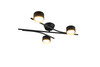 Plafonnier CODA 3 Lumières GX53 Noir-Or L61,5cm - 669000380