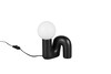 Lampe de Table QUINN Céramique Noir Design Sculptural - R56821002