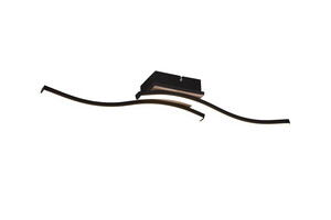 Plafonnier ROUTE Bois/Noir 2 Lumières LED 3000K - R62472135
