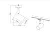 Spot MARLEY blanc mat pour rail DUOline de TrioLighting