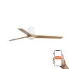 Ventilateur de Plafond connecté HEYWOOD TUB L –Faro– Bois clair, LED, Télécommande