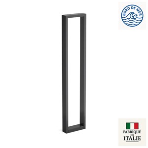 Borne rectangulaire profil aluminium IP66 ARKE 1000 en gris foncé RAL7021