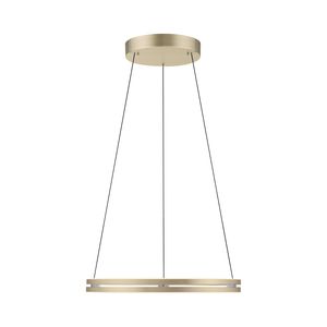 Lustre cercle monte et baisse motorisé PURE-e-LOOP finition Doré mat avec télécommande