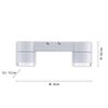 Barre 2 spots orientables PURE-NOLA finition Blanc mat Switchmo