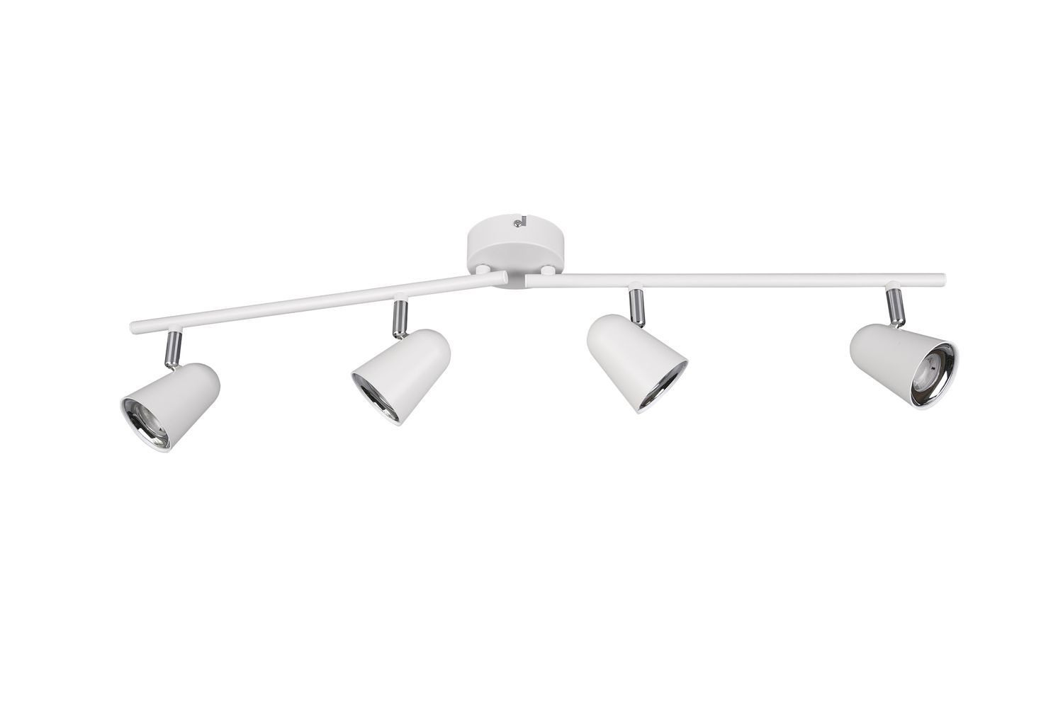 Barre blanc mat 4 spots ronds Led 3.5W TOULOUSE