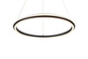 Suspension LED TRIO AMADOR 331019107 - Forme ronde, noir Mat, 48 W, CCT et hauteur réglable