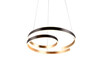 Suspension Trio Marnie 344110180 - LED 68 W dimmable - noir & doré