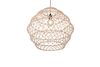 Suspension HIVE avec abat-jour finition Corde et noir