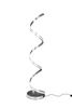 Lampadaire nickel mat torsadé NURIA de TrioLighting