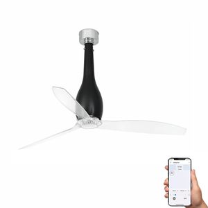 ETERFAN M – Ventilateur de plafond noir mat connecté Wiz Smart