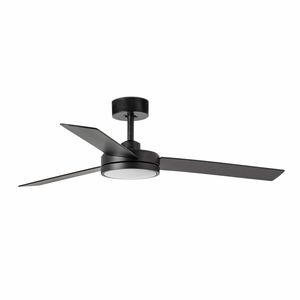 Ventilateur de plafond BARTH L noir LED et télécommande