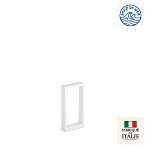 Borne rectangulaire profil aluminium IP66 ARKE 400 en blanc RAL9010