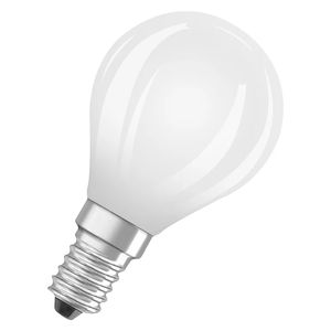 Sphérique satinée filament LED 4.8W 827 E14 dimmable Osram