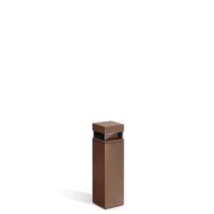 Borne extérieure carrée 400mm TOK Q2L marron
