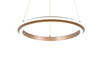 Suspension LED TRIO AMADOR 331010165 - Forme ronde, café, 34 W, CCT et hauteur réglable