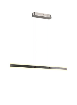 Suspension ARCOLA LED Nickel Mat L115cm Double Diffusion - 331210107