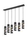 STREAM Suspension 6xGU10 metal noir mat ref. 364000632