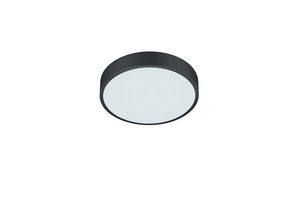 Plafonnier rond noir mat LED WACO 310mm de TrioLighting