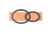 Plafonnier/Applique led noir et bois SwitchDimmer 2 cercles BARCA