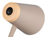 Liseuse PONGO sur pied R45831101 – Beige mat, LED 4,5 W, tête flexible, métal & bois