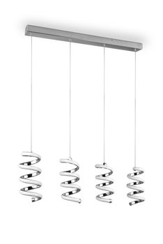 Lustre  LAOLA à 4 Led spiralées de TrioLighting