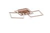 Plafonnier Led couleur café carrés TRAIL TrioLighting