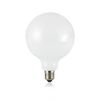 Globe opale blanc 125mm LED 8W E27 3000°K lumière chaude