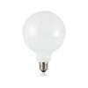 Globe opale blanc 125mm LED 8W E27 3000°K lumière chaude