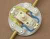 Interrupteur à pied blanc 65mm pour lampe et lampadaire