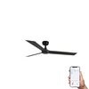 Ventilateur de plafond CRUISER L noir mat app WIZ et télécommande