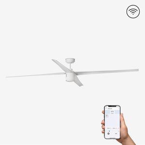 Ventilateur de plafond ATTOS XL blanc avec Led Smart Fan