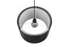 Suspension noire et tissu BURTON de Triolighting