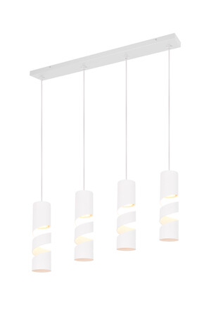 STREAM – Suspension 4xGU10 métal blanc mat réf. 364000431