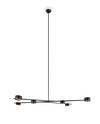 Suspension CODA 6 Lumières GX53 Noir-Or L143cm - 369000680