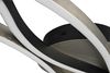 Plafonnier aluminium brossé/noir 3 rubans série BLAZE de TrioLighting