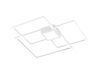 Plafonnier 3 carrés blanc mat LED HYDRA de TrioLighting