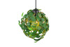 Suspension LEAVY Noir Mat Feuilles Vertes 1 Lumière E27 - R10461915