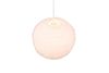 Suspension boule fourrure blanche Fourrure synth. Blanc 10w max.