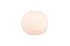 Lampe de table boule fourrure blanche Fourrure synth. Blanc 6w max.