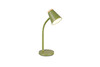 Lampe de bureau PONGO R55831115 – Vert mat, LED 4,5 W, tête flexible, métal & bois