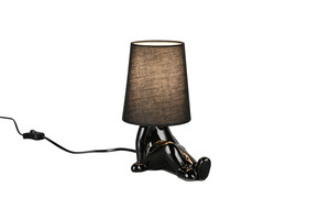 Lampe de Table HUMA Noir Céramique E14 - R56531002